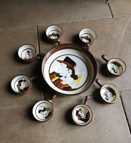 Quimper service pieces - hb, 9