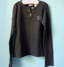 Pull Fille IKKS 14 ans noir perles manches longues  esprit rock  TBE