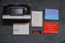 ₪PAS DE JEU₪ Boite VIDE de CONSOLE + notices - PSP Slim Pïano Black PSP-2004 PB