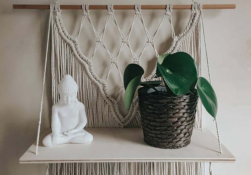 Mensola macrame boho - macrame,,