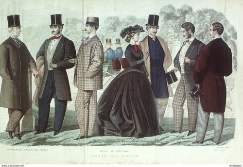 Gravure mode musee 1863 - gravure, 4
