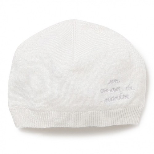 Bonnet de naissance ecru - -,