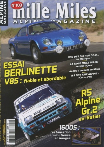 Mille miles 103 - n°103, 07/2014