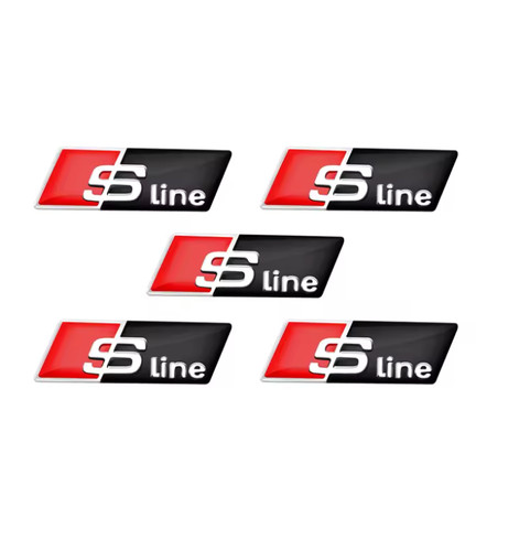Logo embleme audi sline - 5x,