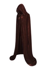 Cape en velours marron avec