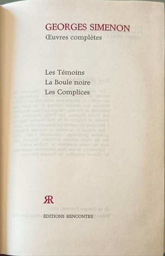 Georges simenon oeuvres - georges,