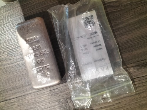 Lingot argent 500g - argent,