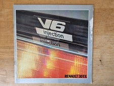 catalogue publicitaire RENAULT 30 TX V6