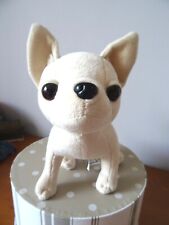   CHIEN CHIHUAHUA CHICHI LOVE SIMBA  20 X 25  CM PELUCHE BEIGE CREME 