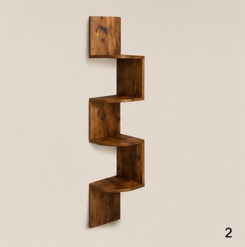 étagère angle murale - d'angle, bois