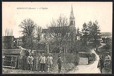 CPA Herpont /Marne, L´Église