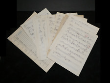 Partition Manuscrite Orchestre