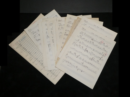 Partition manuscrite orchestre - manuscrite,