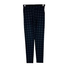 NUNA LIE Femme Noir à Carreaux Stretch Remontant Coupe Skinny Pantalon Leggings