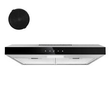 Hotte pour meuble bas 60 cm montage mural évacuation d'air écran tactile 250 m³/h