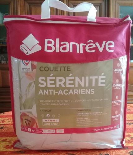 Couette anti acariens blanreve - anti-acariens,