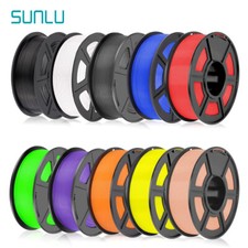 SUNLU PLA PETG PLA+ ABS 1KG/0.25KG TPU Filament d'imprimante 3D 1.75mm Noir