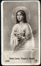 image pieuse ancianne de Santa