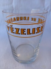 Ancien verre publicitaire VÉZELISE bière de LORRAINE - gobelet de brasserie - 54