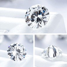 0.1ct-5ct Blanc D Couleur VVS1 Coupe ronde Moissanite Gemme en vrac certifié GRA