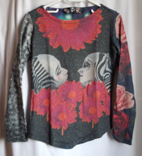 RARE & COLLECTOR : DESIGUAL Cirque du soleil pull T M soit 38/40 extravagant