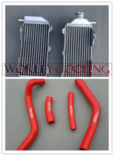 Aluminum radiator red hose - aluminum,
