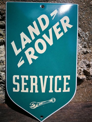 Plaque émaillée land rover - émaillée,