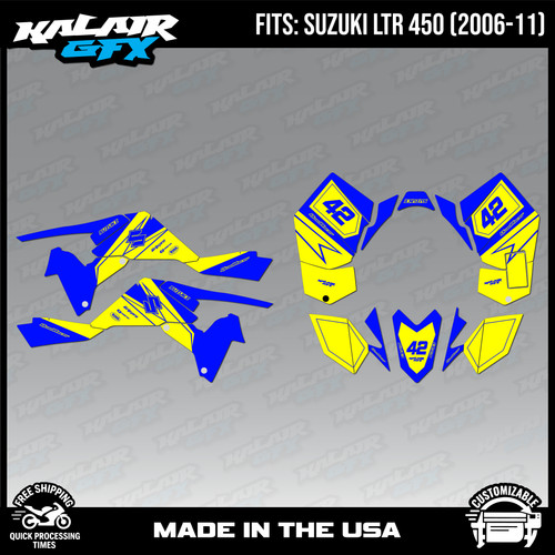 Graphics kit for suzuki - graphics, atv