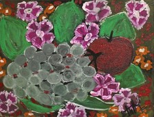 Tableau ancien huile fauve