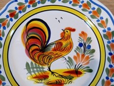 Assiette ancienne signée