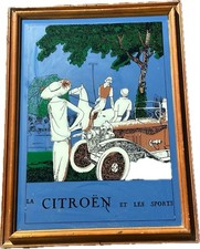 Citroën Et Les Sports Miroir Publicitaire 78x58cm