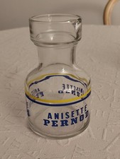 Ancienne Carafe Publicitaire Anisette Pernod Liseré Jaune Bleu Collection 