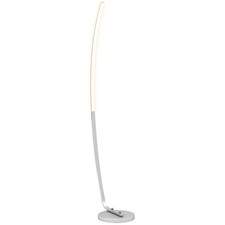 HOMCOM Lampadaire sur pied salon, argenté