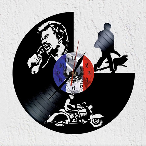 Montre disque vinyle - disque, johnny