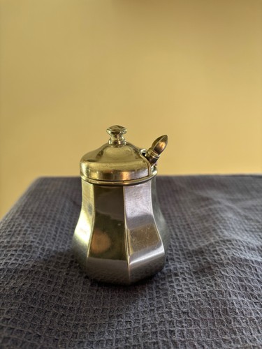Petit pot condiment etain - etain, du