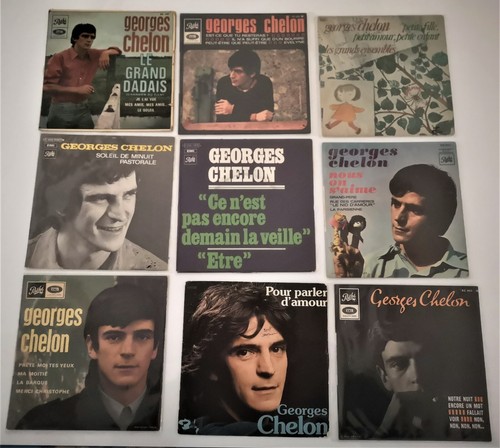 Georges chelon lot 9 disques - chelon,