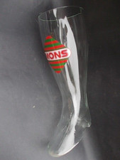 Superbe verre à bière botte MONS Pélican 2 litres H 34 cm brasserie 59 Nord 1970