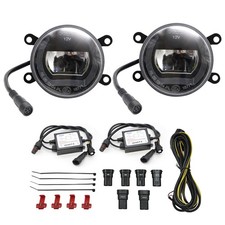 LED Feux Diurne/Phares Antibrouillard Feu de Stationnement Noir Rond 90mm pour