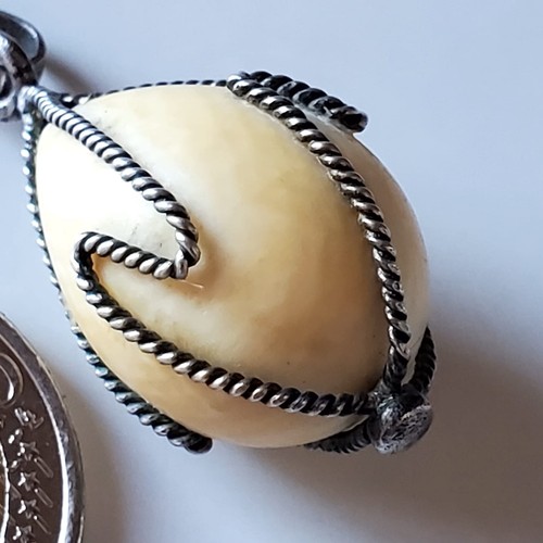 Ancien pendentif argent et - ancien,