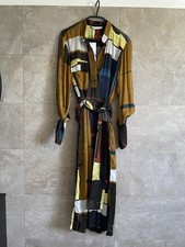 Robe Zara midi fluide motif abstrait