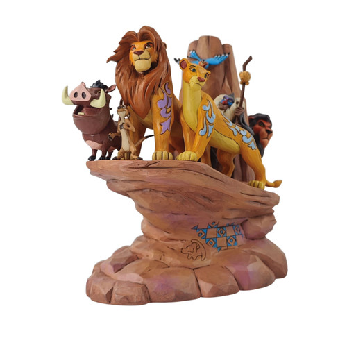 Figurine roi lion carved - roi,