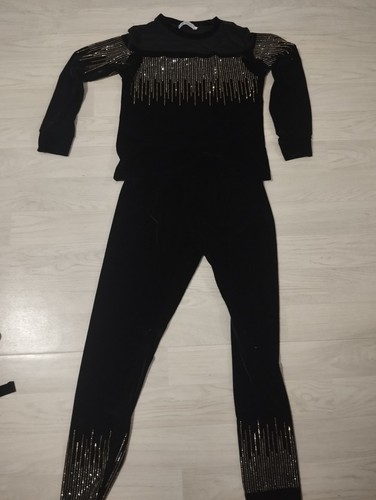 Ensemble pieces noir velours - 2,