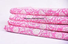 Coton Voile Rose Indien Main