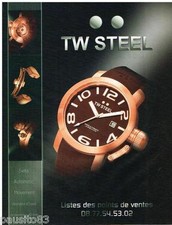 PUBLICITE ADVERTISING 095  2007  LES montres TW STEEL