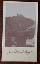 Photographie ancienne 1899 Aveyron Château de Najac Train 