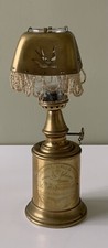 (17)  LAMPE DE SURETE BRULANT A L'ESSENCE MINERALE  L'HIRONDELLE - A RESTAURER