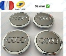 Lot de 4 Centres de roue cache moyeu Gris 69mm AUDI A3 A4 A5 A6 TT