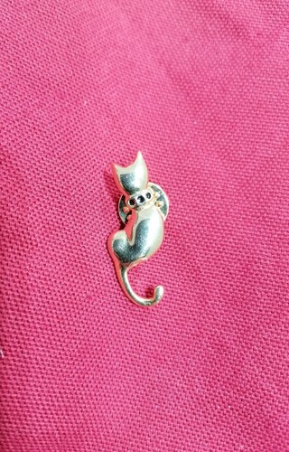 Pin bijou chat doré yves - chat,