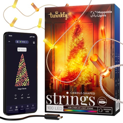 Strings usb candle 100 led - usb-c,