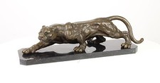 9973351 Sculpture En Bronze Panthère Lionne Guépard 20x65x20cm 13kg